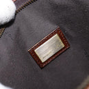 FENDI Zucca Canvas Schoudertas PVC Zwart Bruin Auth am9623-19