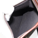 FENDI Zucca Canvas Shoulder Bag PVC Black Brown Auth am9623-22