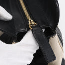 Chloe Alice Hand Bag Leather Black Gold Auth am9624-14