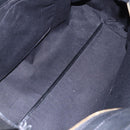 Chloe Alice Hand Bag Leather Black Gold Auth am9624-17