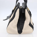 Chloe Alice Hand Bag Leather Black Gold Auth am9624-4