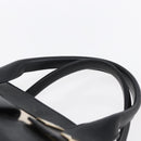 Chloe Alice Hand Bag Leather Black Gold Auth am9624-8