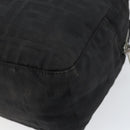 FENDI Zucca Canvas Shoulder Bag Black Silver Auth am9627-16