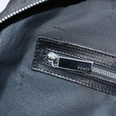FENDI Zucca Canvas Shoulder Bag Black Silver Auth am9627-22