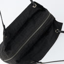 FENDI Zucca Canvas Shoulder Bag Black Silver Auth am9627-6