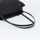 FENDI Zucca Canvas Shoulder Bag Black Silver Auth am9627-7