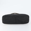 FENDI Zucca Canvas Shoulder Bag Black Silver Auth am9627-5