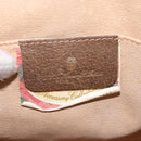 GUCCI GG Supreme Web Sherry Line Clutch Bag PVC Beige Gold 89 01 030 Auth am9631-14