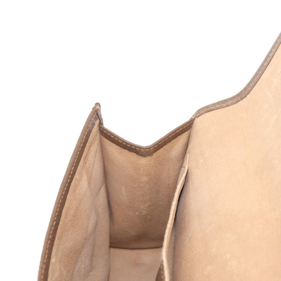 GUCCI GG Supreme Web Sherry Line Clutch Bag PVC Beige Gold 89 01 030 Auth am9631