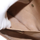 GUCCI GG Supreme Web Sherry Line Clutch Bag PVC Beige Gold 89 01 030 Auth am9631-18