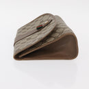 GUCCI GG Supreme Web Sherry Line Clutch Bag PVC Beige Gold 89 01 030 Auth am9631-5