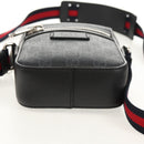 GUCCI GG Supreme Sherry Line Shoulder Bag PVC Black Silver 598103 Auth am9634M-5