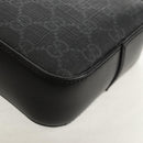 GUCCI GG Supreme Sherry Line Shoulder Bag PVC Black Silver 598103 Auth am9634M-18