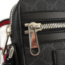GUCCI GG Supreme Sherry Line Shoulder Bag PVC Black Silver 598103 Auth am9634M-21