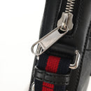 GUCCI GG Supreme Sherry Line Shoulder Bag PVC Black Silver 598103 Auth am9634M-23