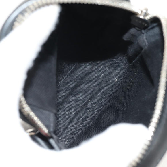 GUCCI GG Supreme Sherry Line Shoulder Bag PVC Black Silver 598103 Auth am9634M