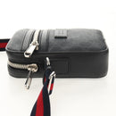 GUCCI GG Supreme Sherry Line Shoulder Bag PVC Black Silver 598103 Auth am9634M-3