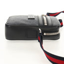 GUCCI GG Supreme Sherry Line Shoulder Bag PVC Black Silver 598103 Auth am9634M-4