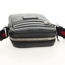 GUCCI GG Supreme Sherry Line Shoulder Bag PVC Black Silver 598103 Auth am9634M-6