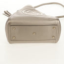 GUCCI Soho Hand Bag Leather 2way Champagne Gold Gold 336751 Auth am9635V-12