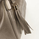 GUCCI Soho Hand Bag Leather 2way Champagne Gold Gold 336751 Auth am9635V-17