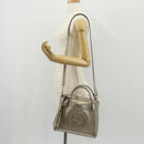 GUCCI Soho Hand Bag Leather 2way Champagne Gold Gold 336751 Auth am9635V-25