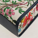 GUCCI Flora Hand Bag Canvas 2way Blue White 550141 Auth am9636M-19