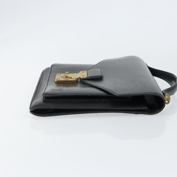 LOUIS VUITTON Epi Monceau 28 Hand Bag Black M52122 LV Auth am9637