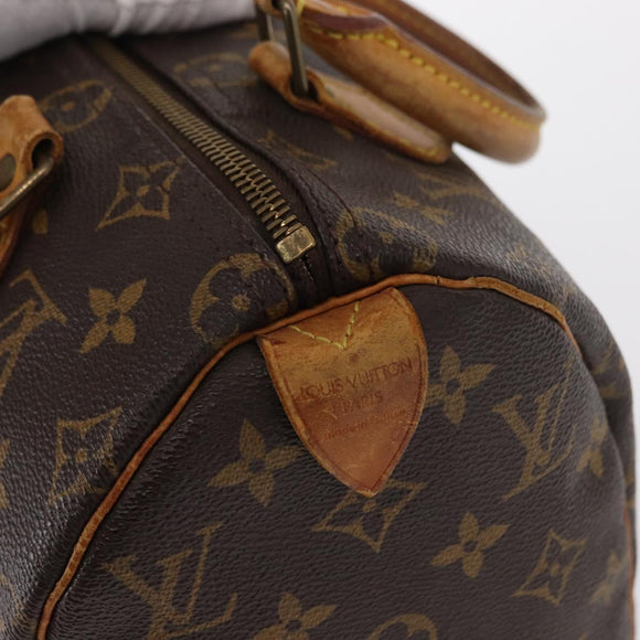 LOUIS VUITTON Monogram Speedy 25 Hand Bag M41528 LV Auth am9638
