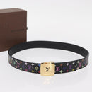 LOUIS VUITTON Multicolor Ceinture Care Belt 70-80 Black M9271 LV Auth am9640-11