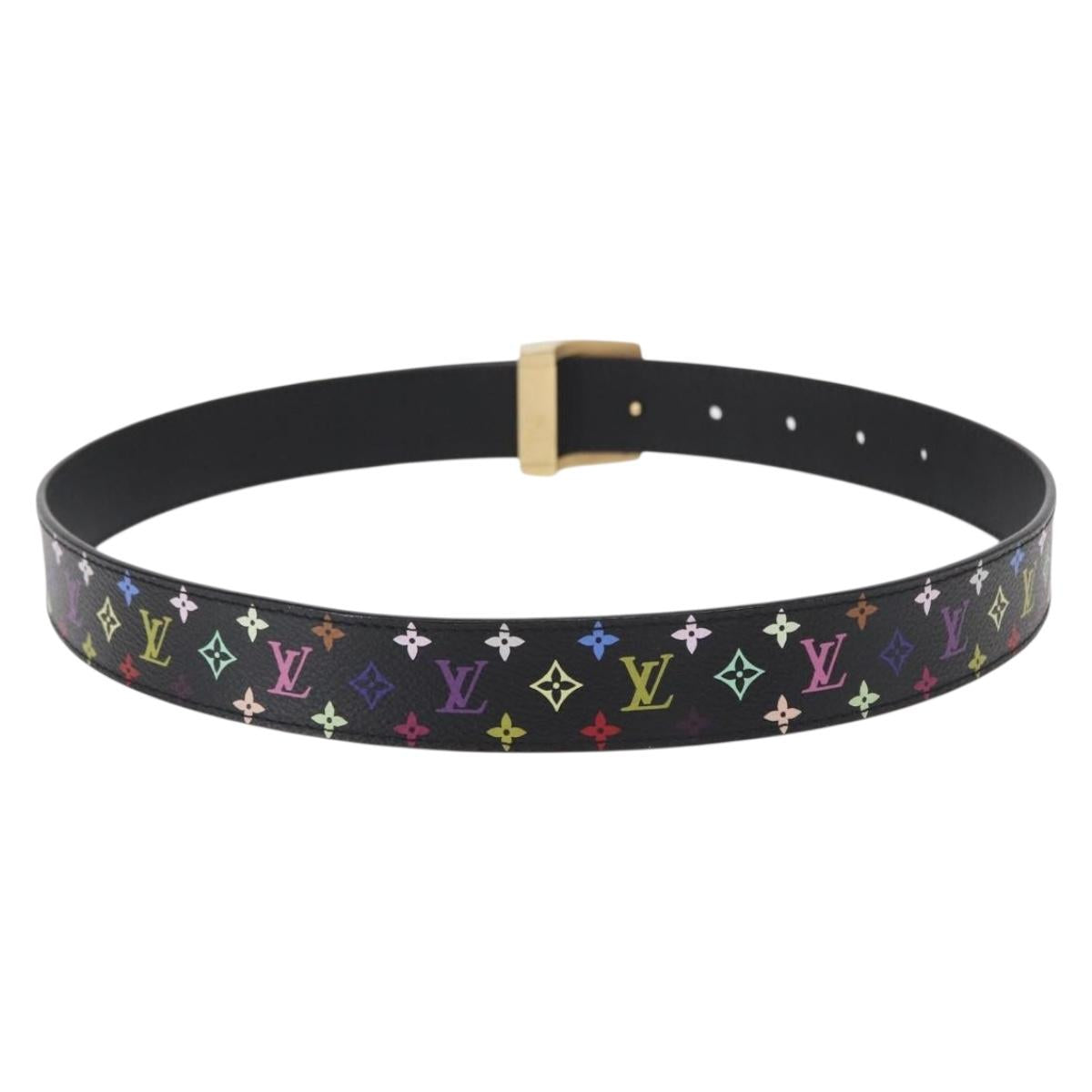 LOUIS VUITTON Multicolor Ceinture Care Belt 70-80 Black  display picture 1