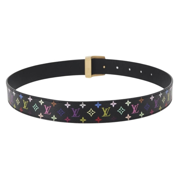 LOUIS VUITTON Multicolor Ceinture Care Belt 70-80 Black M9271 LV Auth am9640