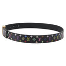 LOUIS VUITTON Multicolor Ceinture Care Belt 70-80 Black M9271 LV Auth am9640-3