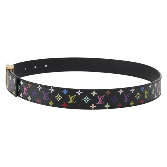 LOUIS VUITTON Multicolor Ceinture Care Belt 70-80 Black M9271 LV Auth am9640
