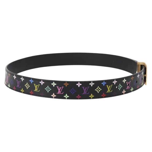 LOUIS VUITTON Multicolor Ceinture Care Belt 70-80 Black M9271 LV Auth am9640
