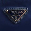 PRADA Pouch Nylon Blue Silver Auth am9642V-17
