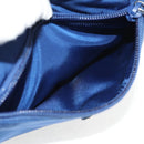 PRADA Pouch Nylon Blue Silver Auth am9642V-19