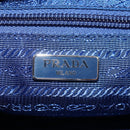PRADA Pouch Nylon Blue Silver Auth am9642V-20
