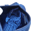 PRADA Pouch Nylon Blue Silver Auth am9642V-21