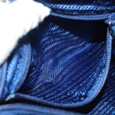 PRADA Pouch Nylon Blue Silver Auth am9642V-24