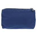 PRADA Pouch Nylon Blue Silver Auth am9642V-2