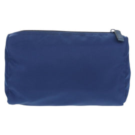 PRADA Pouch Nylon Blue Silver Auth am9642V - 0