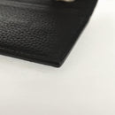Christian Dior Card Case Leather Black Auth am9643V-11