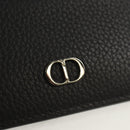 Christian Dior Card Case Leather Black Auth am9643V-12