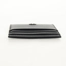 Christian Dior Card Case Leather Black Auth am9643V-6