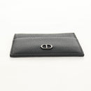 Christian Dior Card Case Leather Black Auth am9643V-7