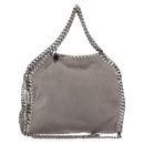 Stella MacCartney Chain Falabella Bag polyester Gray Silver 371223 Auth am9648-1