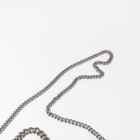 Stella MacCartney Chain Falabella Bag polyester Gray Silver 371223 Auth am9648