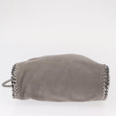 Stella MacCartney Chain Falabella Bag polyester Gray Silver 371223 Auth am9648-5