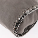 Stella MacCartney Chain Falabella Bag polyester Gray Silver 371223 Auth am9648-16